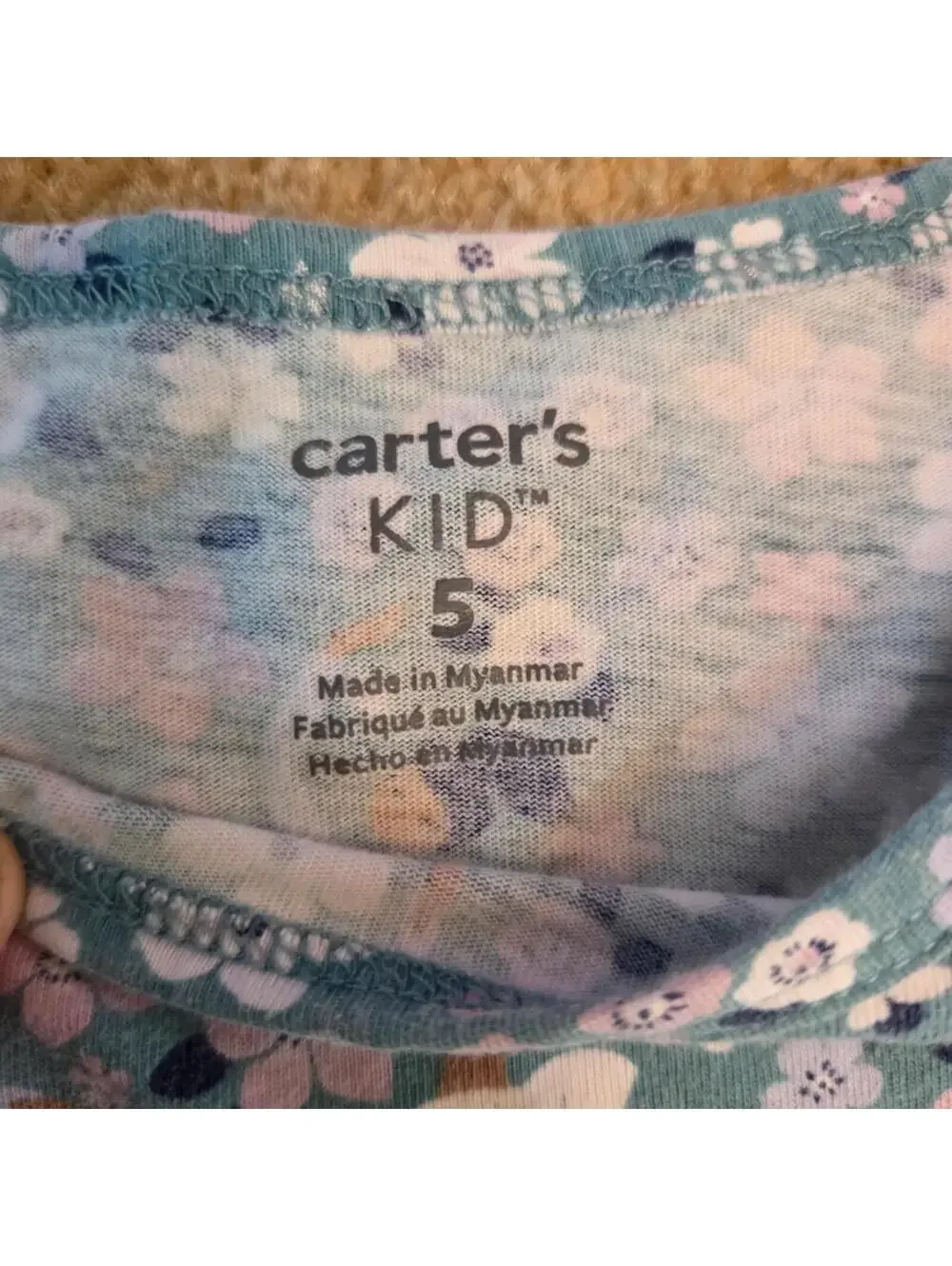 Carters Floral Ballerina Dress Size 5 #1026